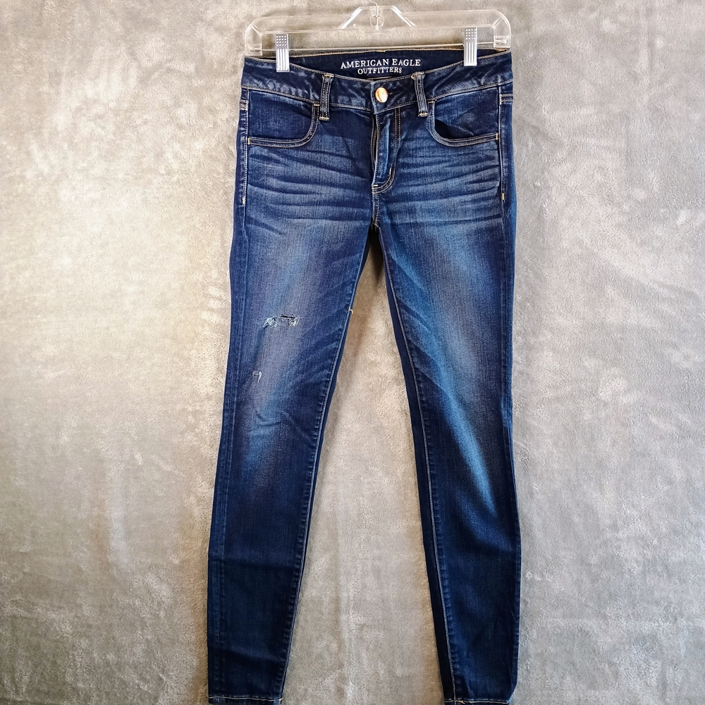 American Eagle Outfitters Women's Blue Jeans 6 LONG